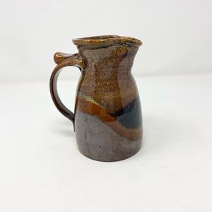 Art Pottery Raku Small Creamer/Pitcher Signed